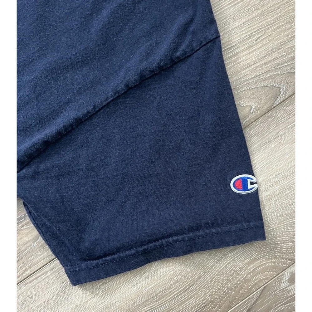 Champion Blue Cotton Short Sleeve Tee Mens Sz Large Casual - Picture 3 of 8